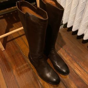 Frye Melissa Stud Back Zip Riding Boots, Size 11